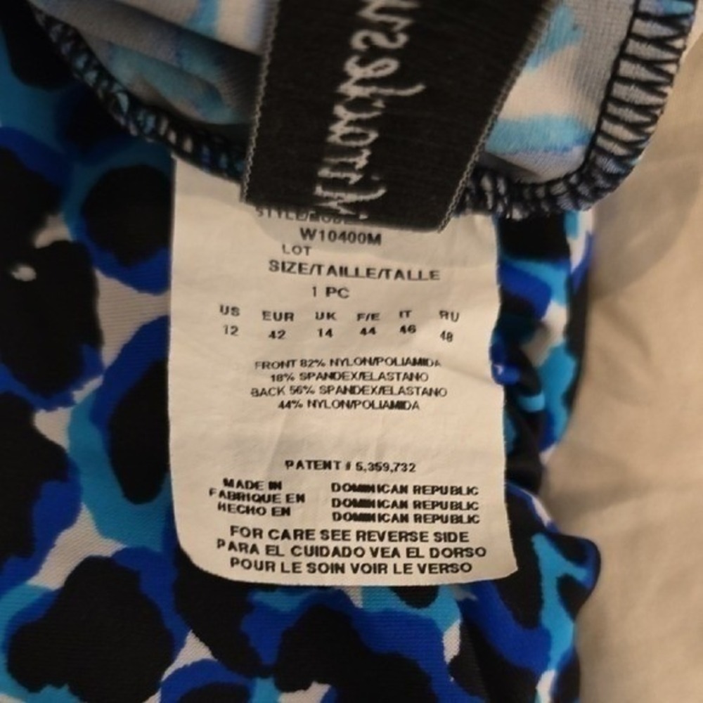 Miraclesuit Blue Cheetah Animal Print Ruched Shaping One Piece Swimsuit 12 - Picture 10 of 10